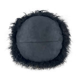 New Zealand 16" Sheepskin Round Throw Pillow