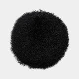 New Zealand 16" Sheepskin Round Throw Pillow