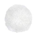 New Zealand 16" Sheepskin Round Throw Pillow