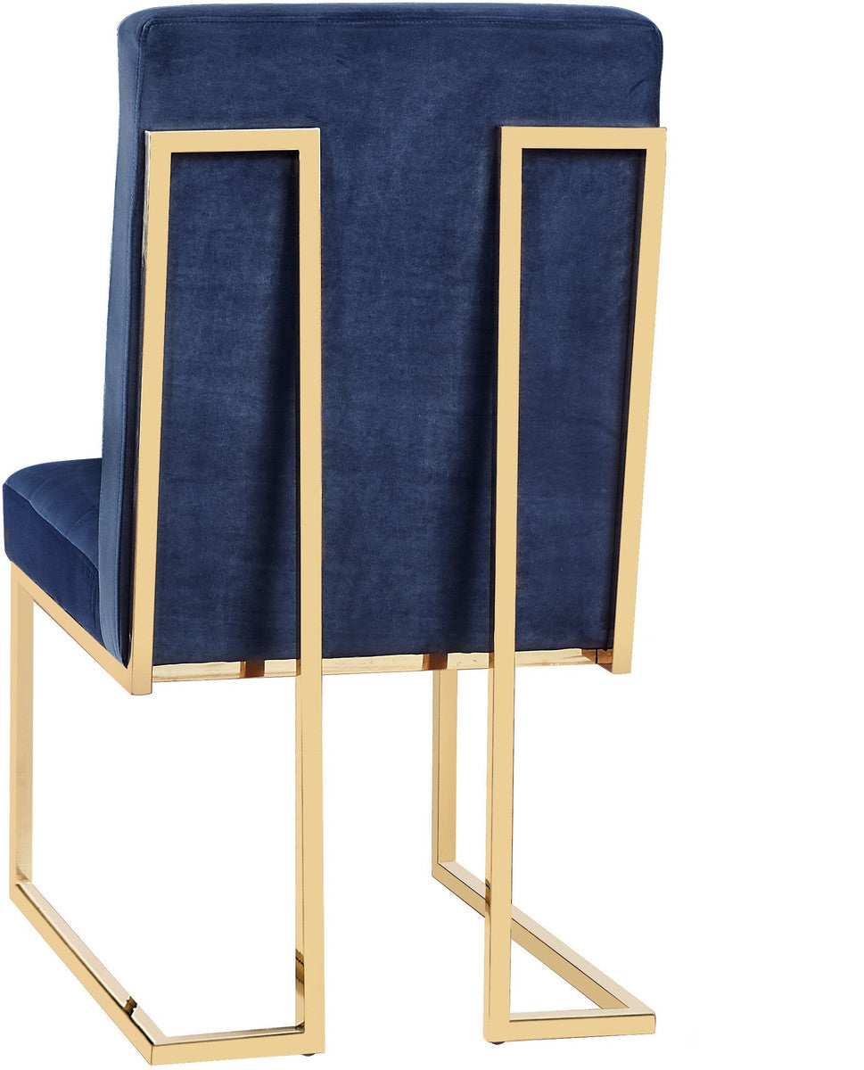 Akiko Navy Velvet Chair