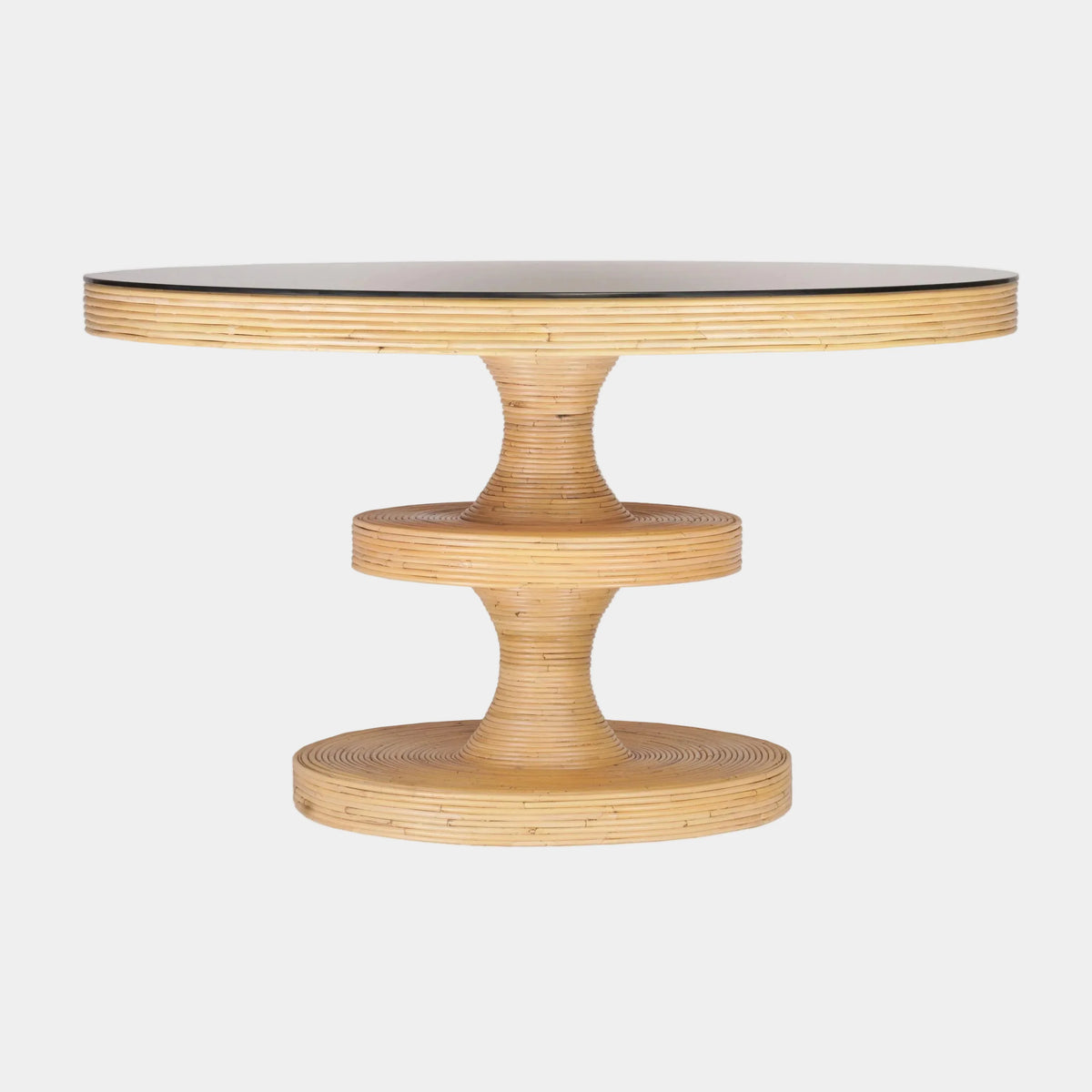 Apollonia 51" Natural Rattan Round Dining Table