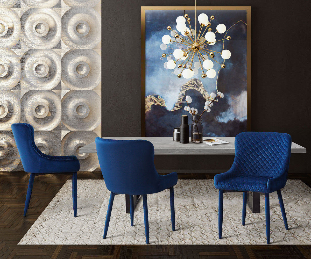 Draco Navy Velvet Chair