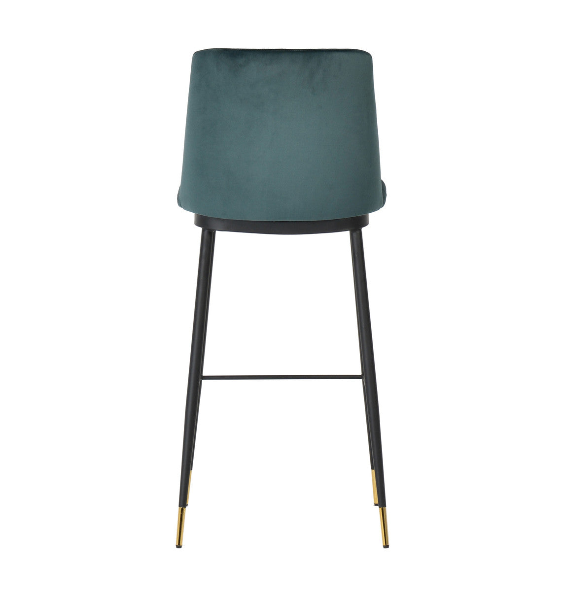 Evora Green Velvet Counter Stool