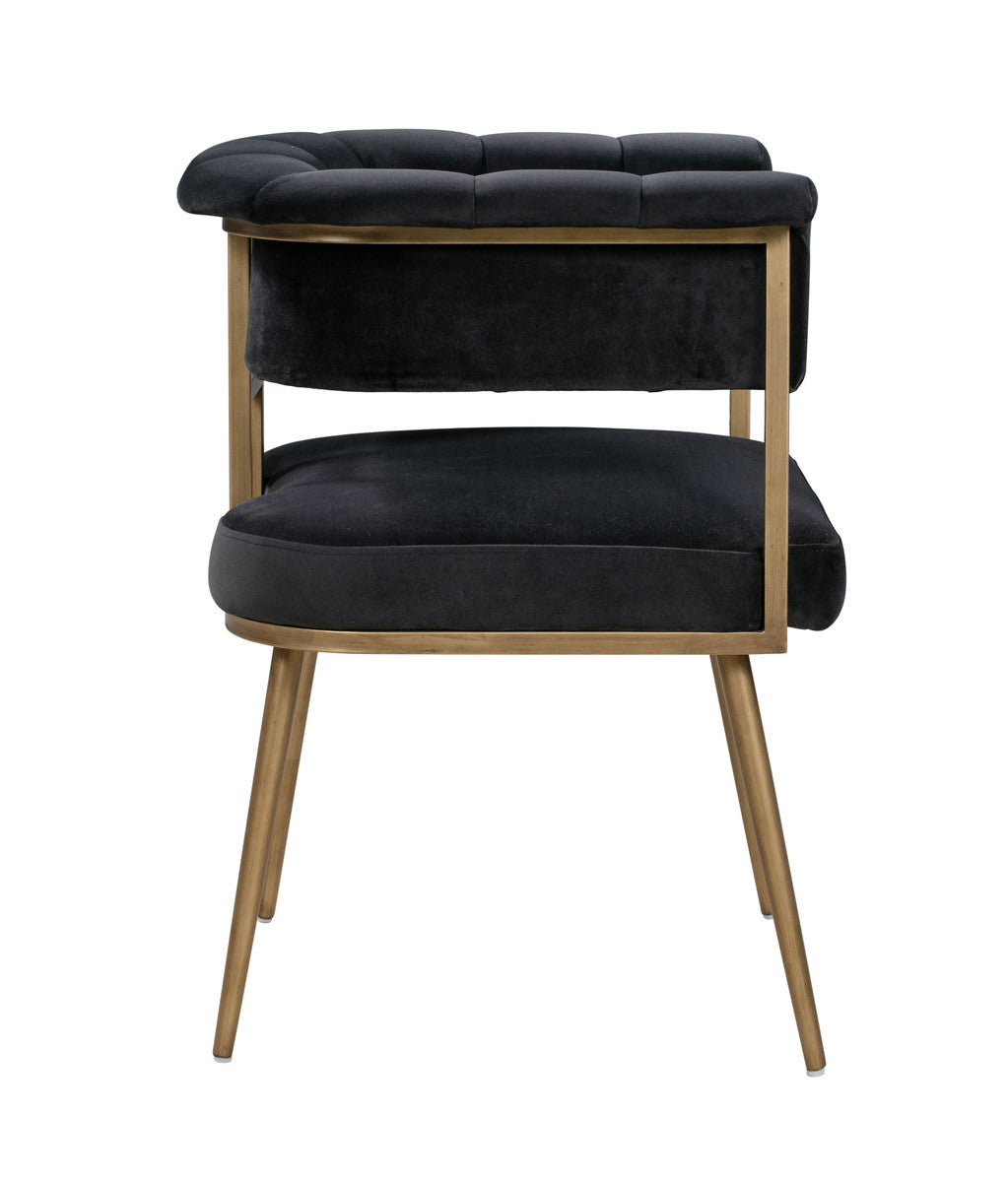 Astrid Grey Velvet Chair