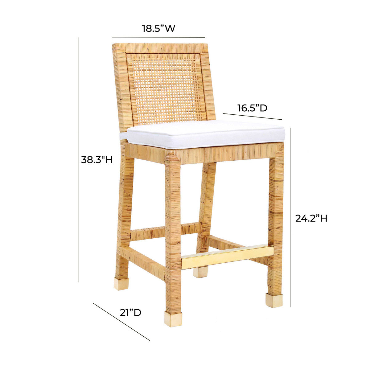 Amara Rattan Counter Stool