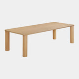 Akola 106" Oak Rectangular Dining Table
