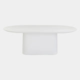 Nara 84" Pure White Indoor/Outdoor Concrete Dining Table