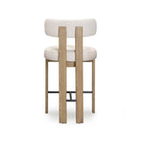 Odessa Cream Performance Fabric Counter Stool