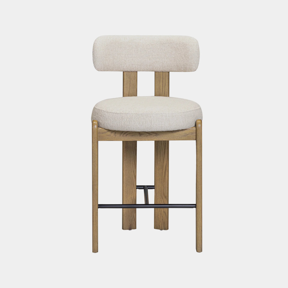 Odessa Cream Performance Fabric Counter Stool