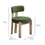 Odessa Green Performance Velvet Dining Chair