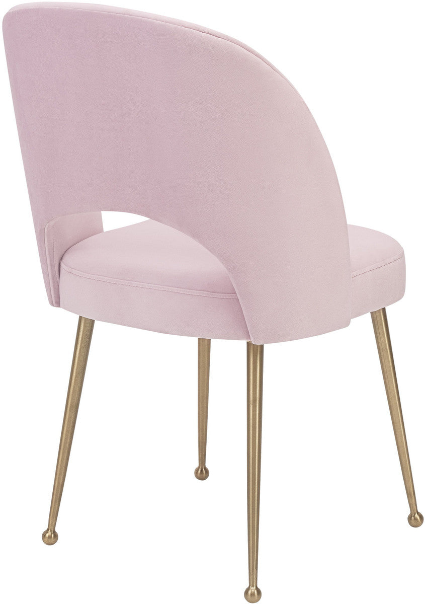 Swell Blush Velvet Chair