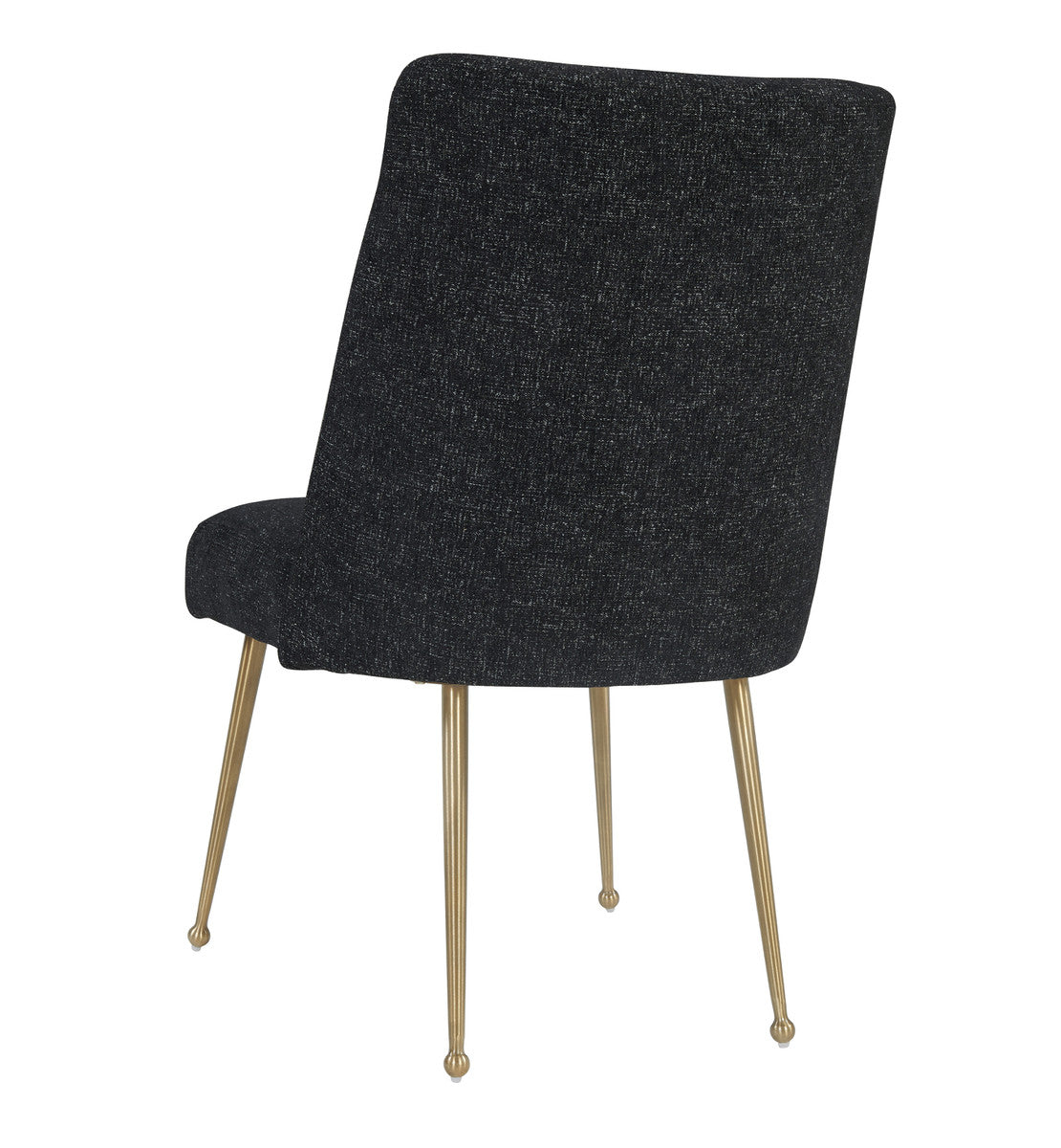 Batik Black Textured Linen Dining Chair