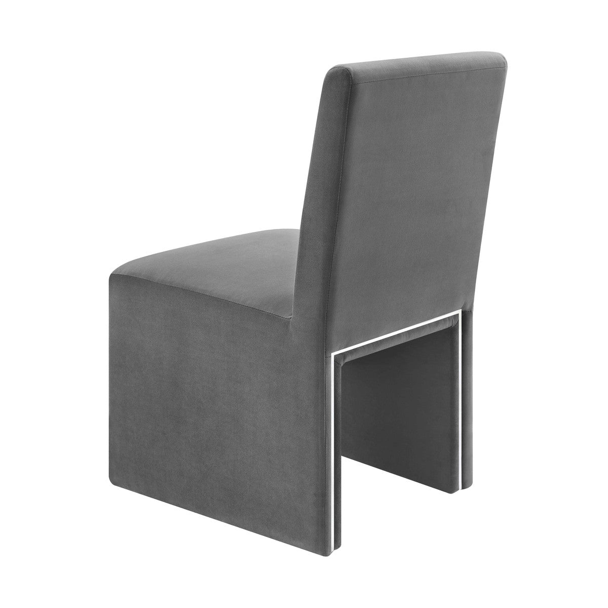 Jaffa Grey Performance Velvet Dining Chair