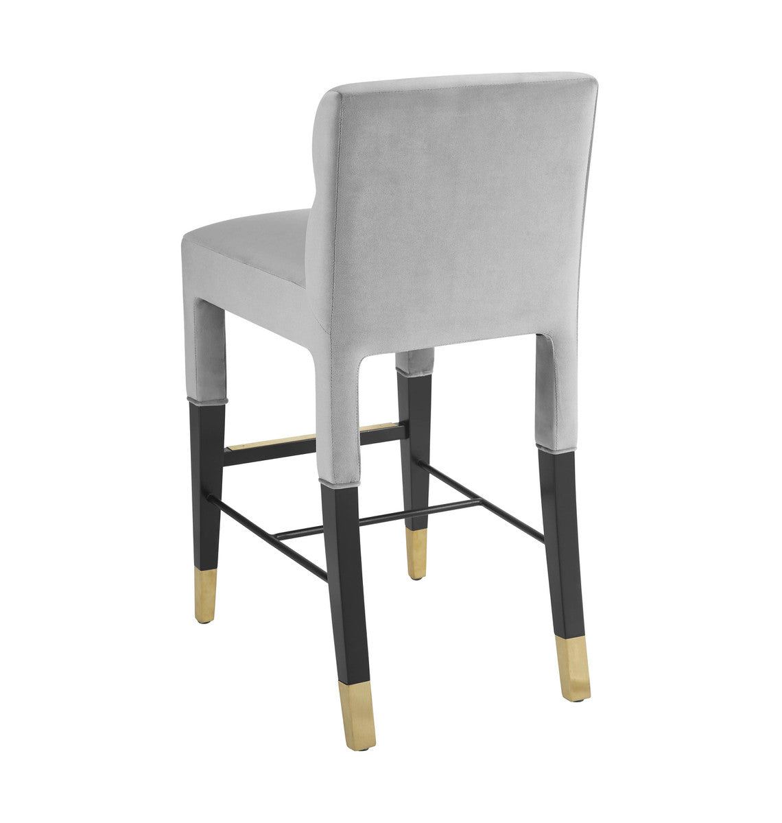 Taylor Grey Velvet Barstool