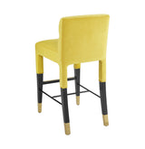Taylor Burnt Gold Velvet Barstool