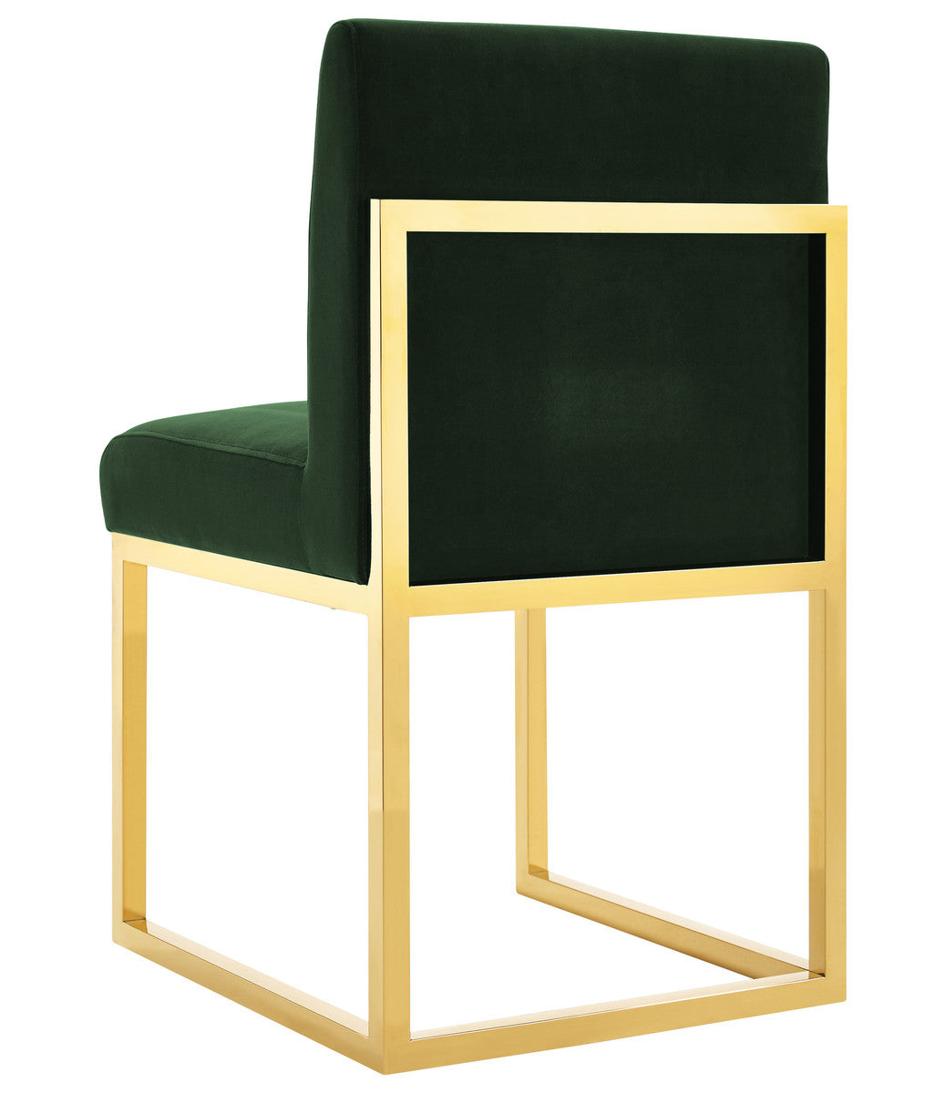 Haute Forest Green Velvet Chair