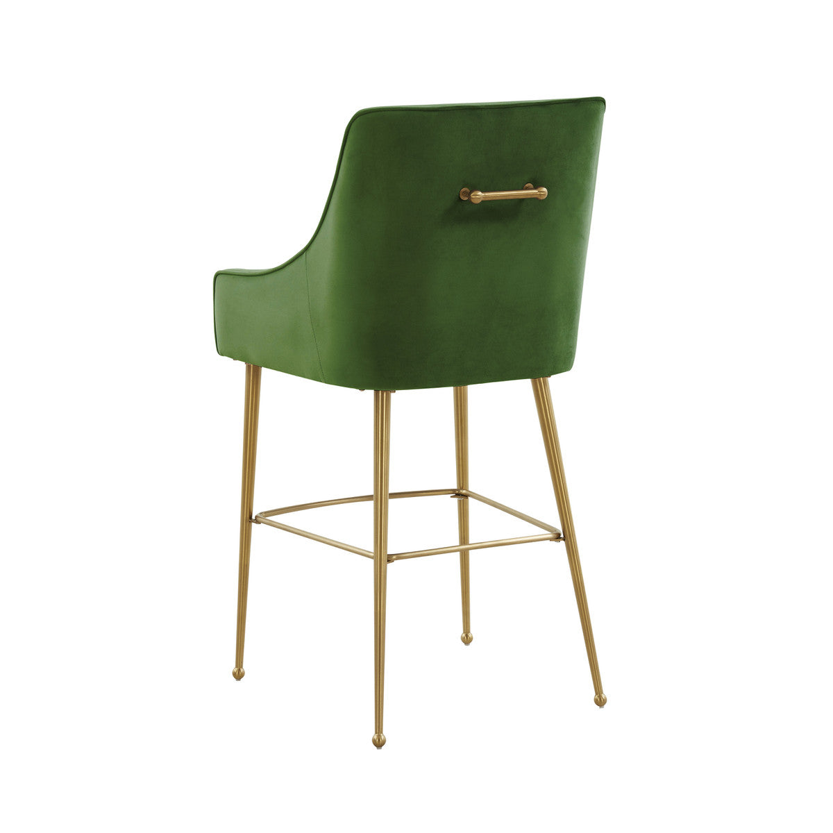 Beatrix Green Velvet Counter Stool