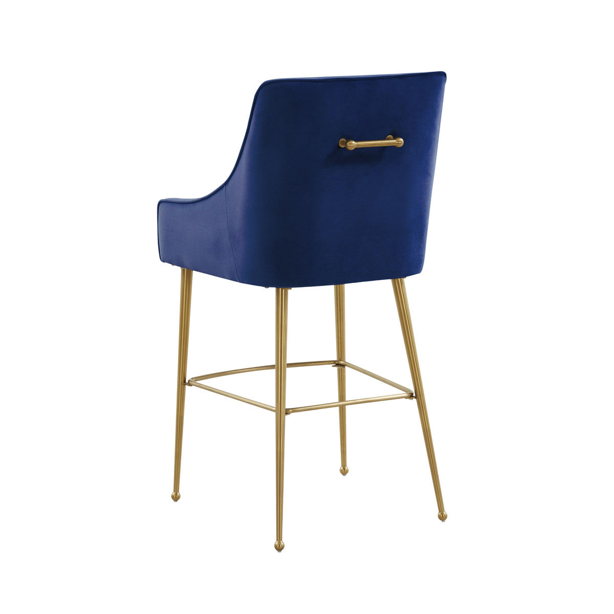 Beatrix Navy Velvet Counter Stool