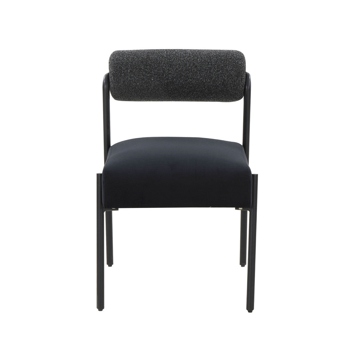 Jolene Black Velvet Dining Chair