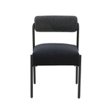 Jolene Black Velvet Dining Chair