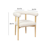 Spara Cream Boucle Dining Chair