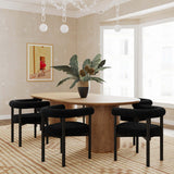 Spara Black Boucle Dining Chair