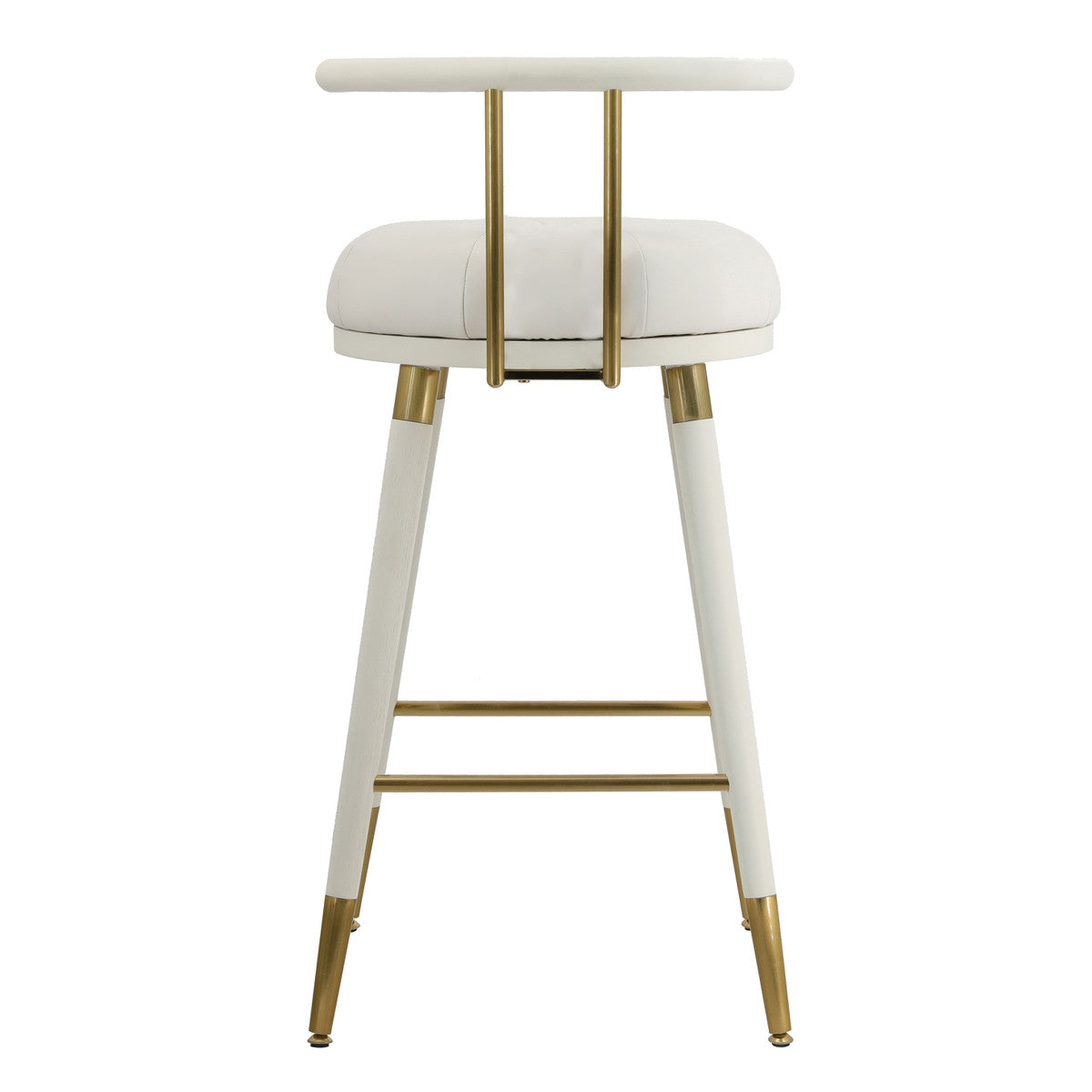 Juniper White Vegan Leather Barstool