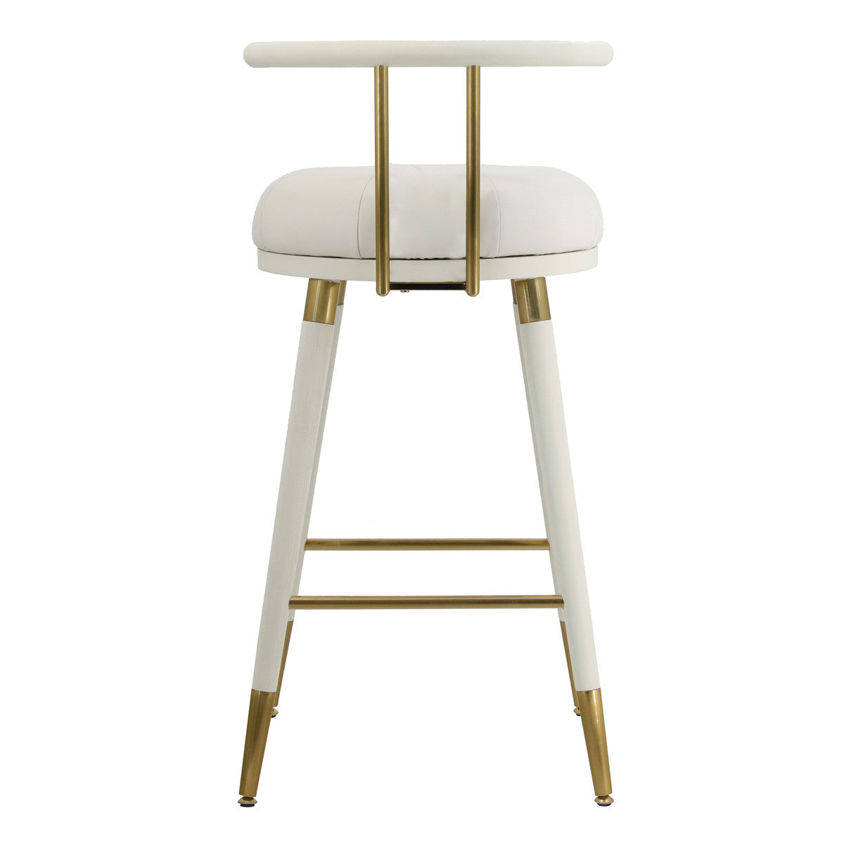 Juniper White Vegan Leather Counter Stool