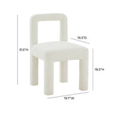 Hazel Cream Boucle Dining Chair