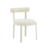 Margaret Performance Chenille Bolster Back Dining Chair