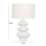 Riviera Cream Textured Table Lamp