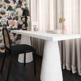 Dayana 68.5" Desk in Faux Plaster