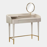 Penelope 45" Vegan Leather Wrapped Vanity Desk With Drawer