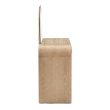 Moonrise 48 Natural Ash 2-Drawer Vanity Desk with Mirror