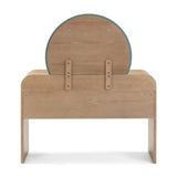 Moonrise 48 Natural Ash 2-Drawer Vanity Desk with Mirror