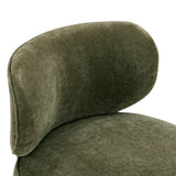 Amaya Green Upcycled Contract-Grade Chenille Swivel Desk Chair