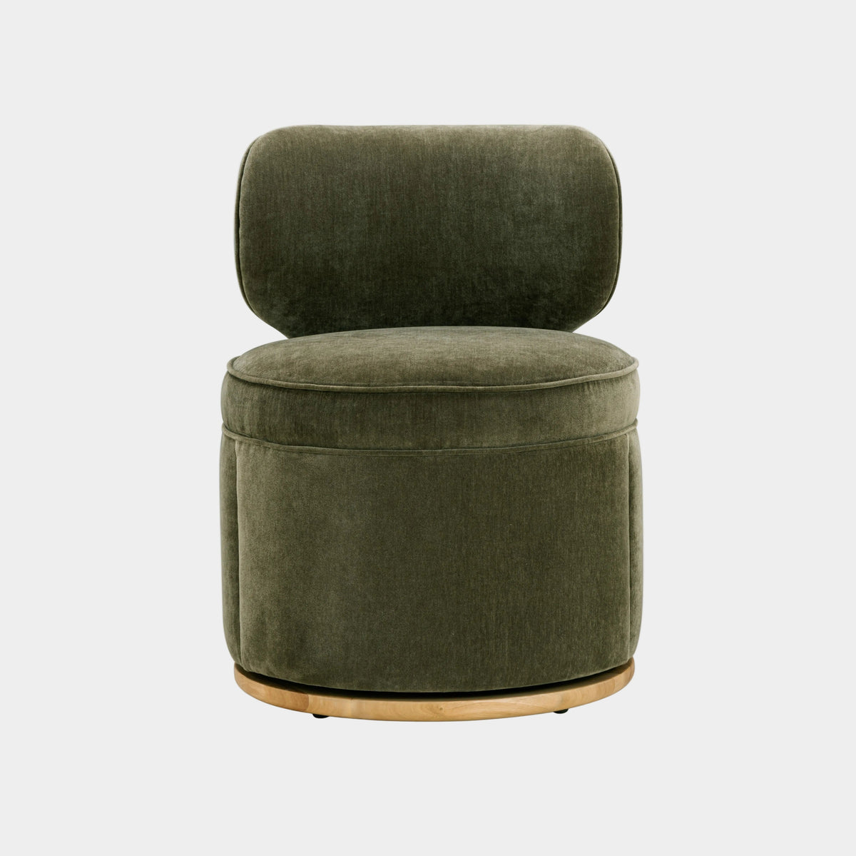 Amaya Green Upcycled Contract-Grade Chenille Swivel Desk Chair