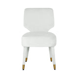 Athena Light Grey Velvet Dining Chair