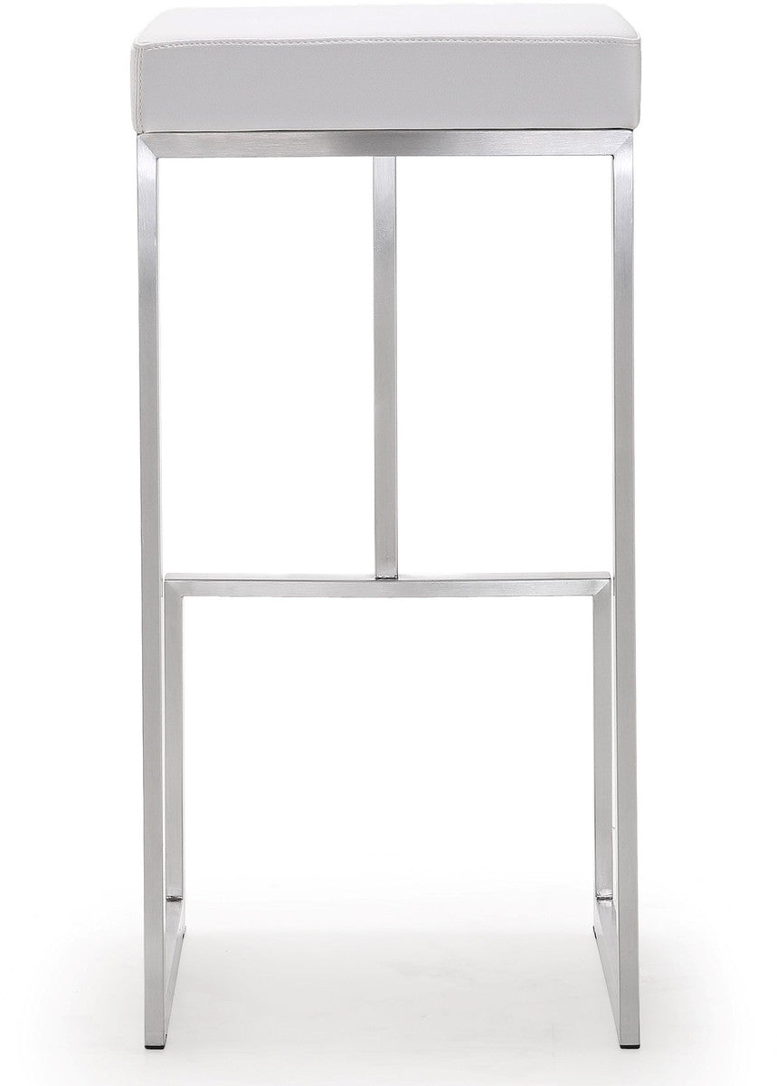 Ferrara White Steel Barstool