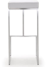 Ferrara White Steel Barstool