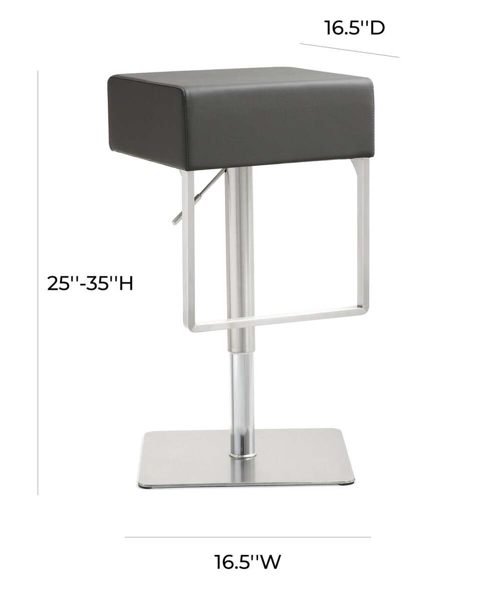 Seville Grey Adjustable Barstool