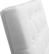 Helsinki White Stainless Steel Counter Stool