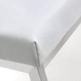 Helsinki White Stainless Steel Barstool