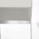 Ferrara Light Grey Steel Barstool