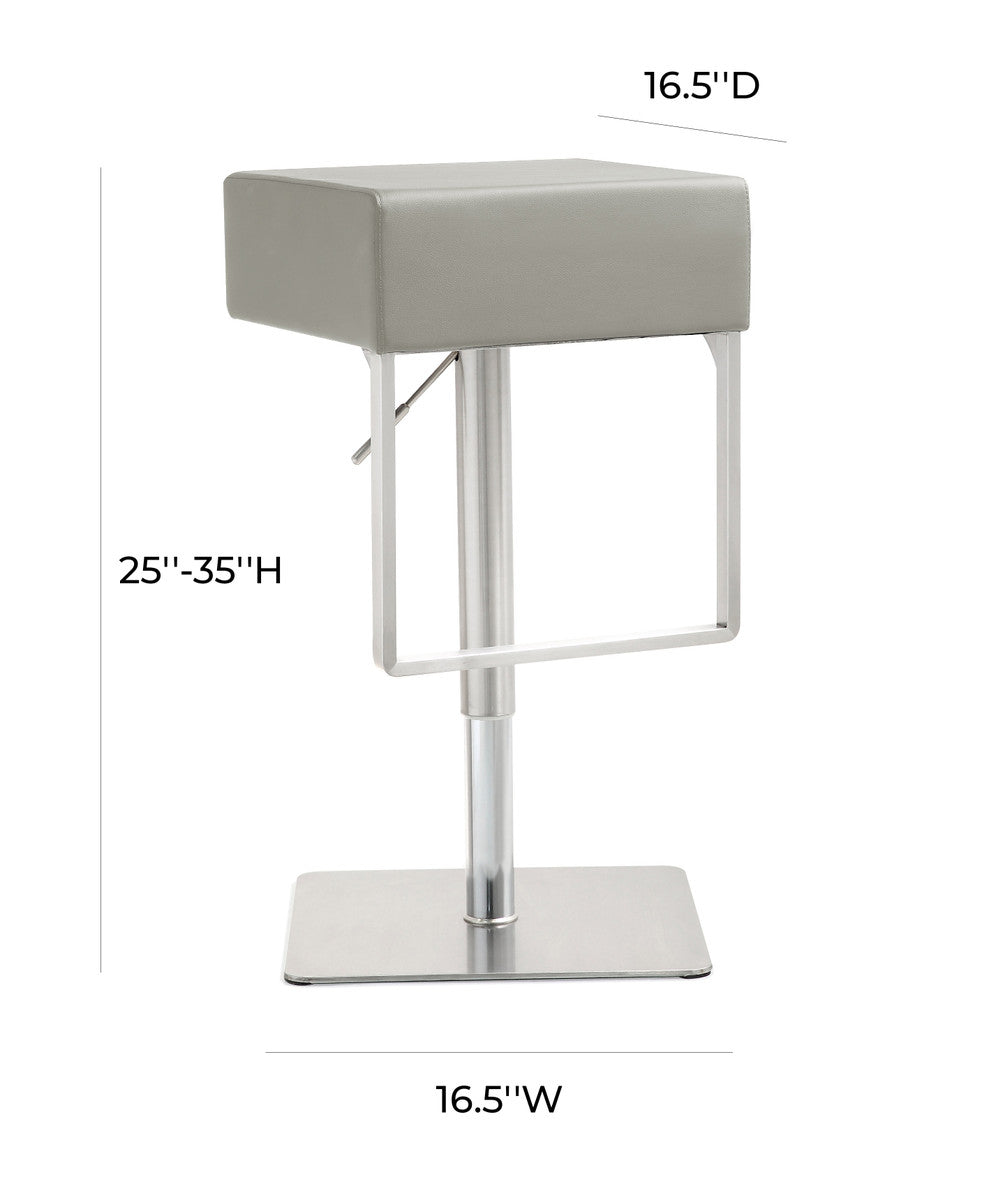 Seville Light Grey Adjustable Barstool