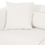 Tarra 118" Cream Performance Chenille Modular Sofa