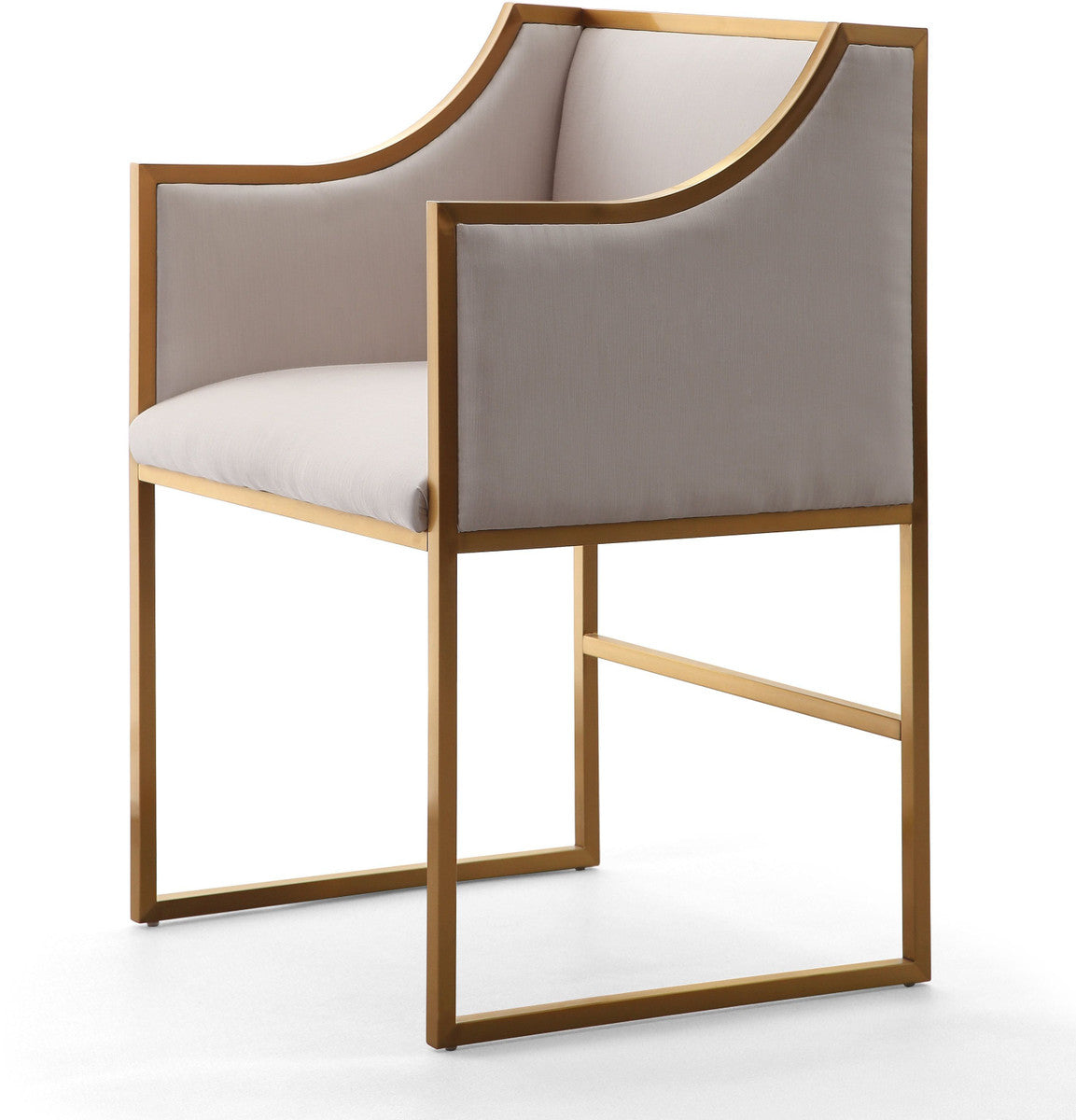 Atara Cream Velvet Gold Chair