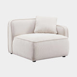 Travie Performance Corduroy Velvet RAF Corner Chair