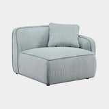 Travie Performance Corduroy Velvet RAF Corner Chair