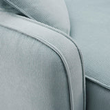 Travie Performance Corduroy Velvet RAF Corner Chair